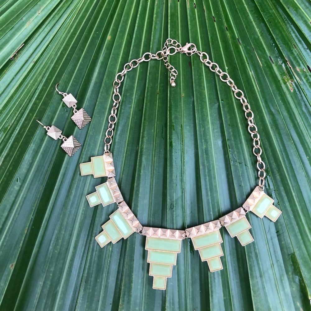 Tribal Necklace + Earring Set